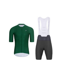 HOLOKOLO maillot corto y pantalón corto - AEROLITE - antracita/verde